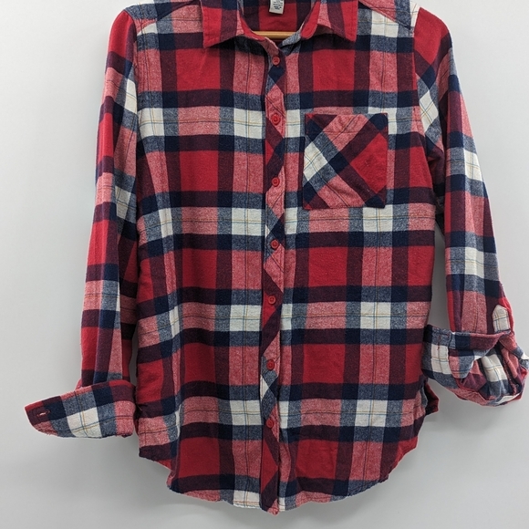 Arizona Red Blue and White Flannel, vintage - Picture 1 of 8
